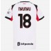 AC Milan Christopher Nkunku #18 Borte Drakt Dame 2025-26 Kortermet